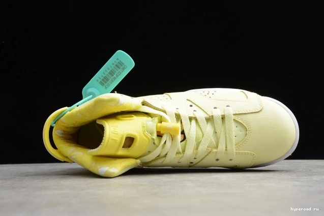 Floral Jordan Air (GS) Retro Yellow 6 543390-800 Dynamic 0606